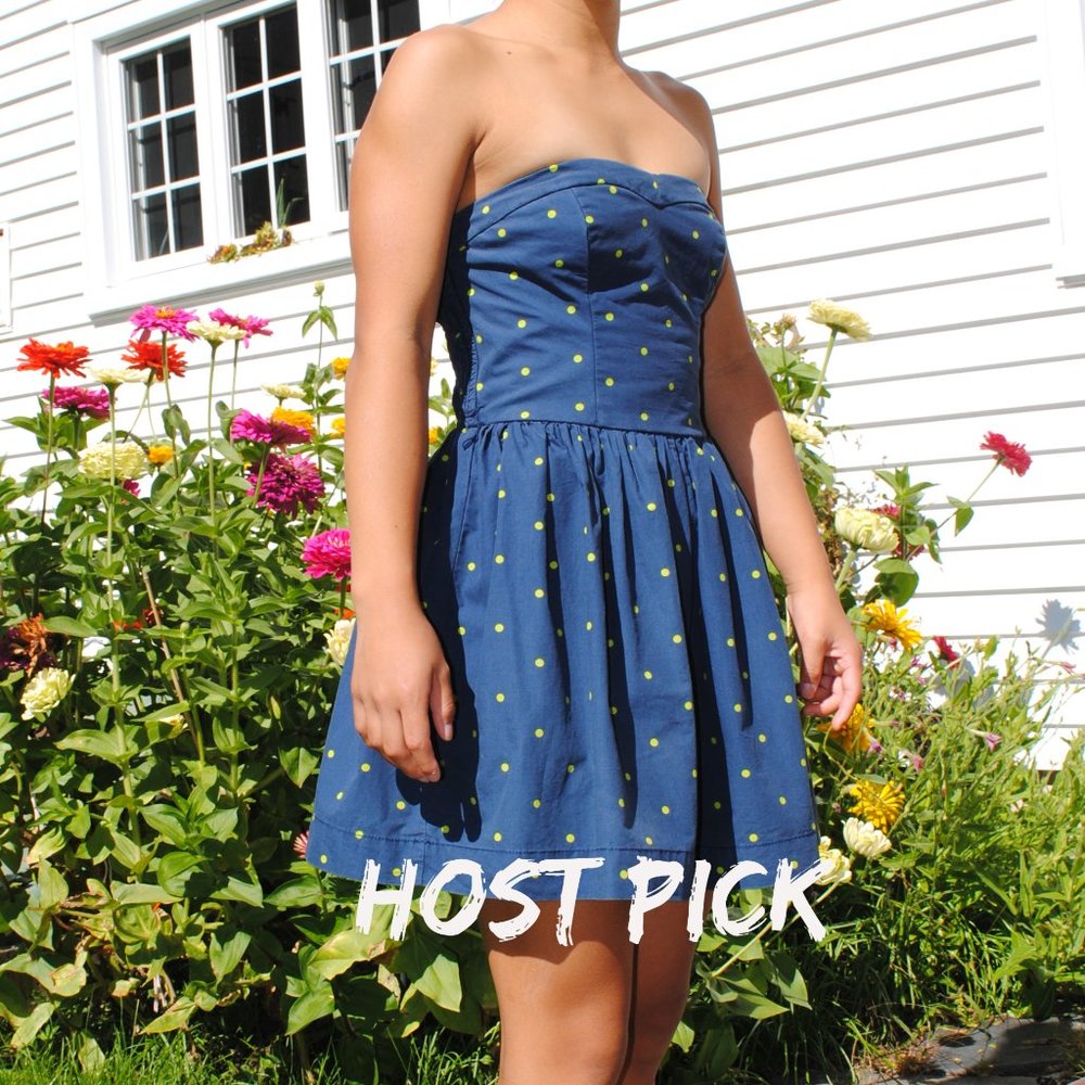 Host Pick:  Abercrombie & Fitch Strapless Polka Dot Dress